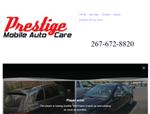 Tablet Screenshot of prestigemobileautocare.com